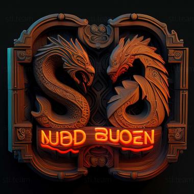 3D model Double Dragon Neon game (STL)